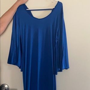 Blue capes dress